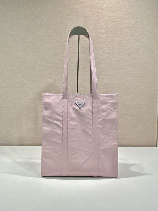 Prada Small antique nappa leather tote
