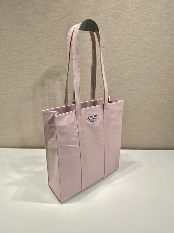 Prada Small antique nappa leather tote