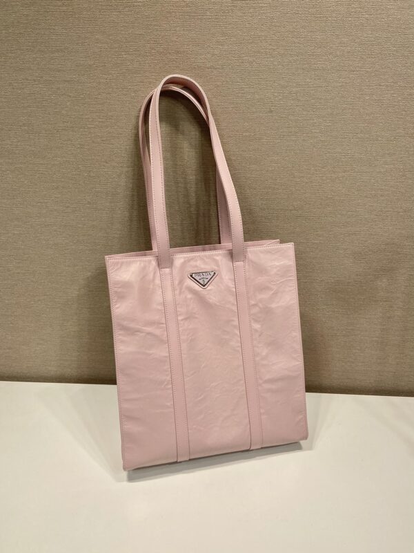 Prada Small antique nappa leather tote