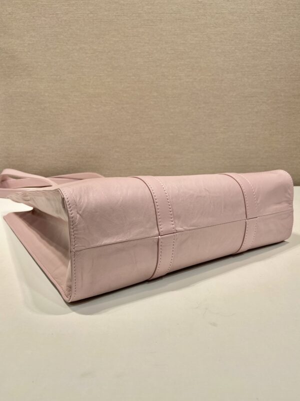Prada Small antique nappa leather tote
