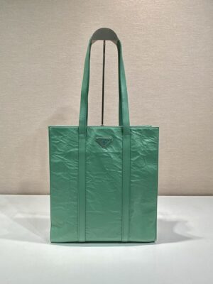 Prada Small antique nappa leather tote