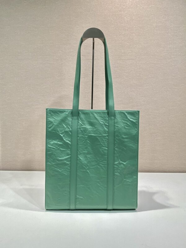 Prada Small antique nappa leather tote