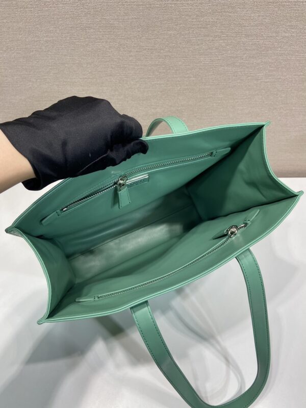 Prada Small antique nappa leather tote