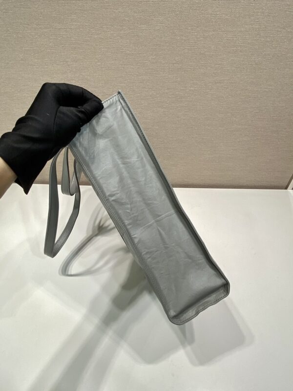 Prada Small antique nappa leather tote