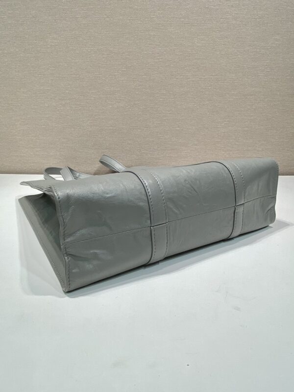 Prada Small antique nappa leather tote