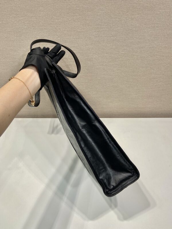 Prada Small antique nappa leather tote