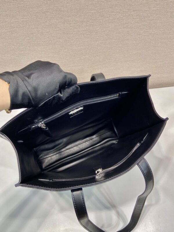 Prada Small antique nappa leather tote