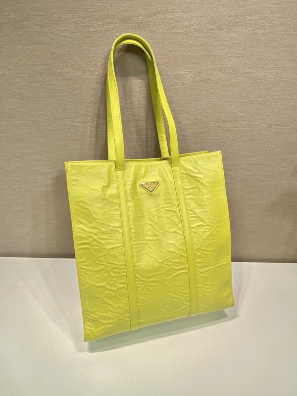Prada Medium antique nappa leather tote bag