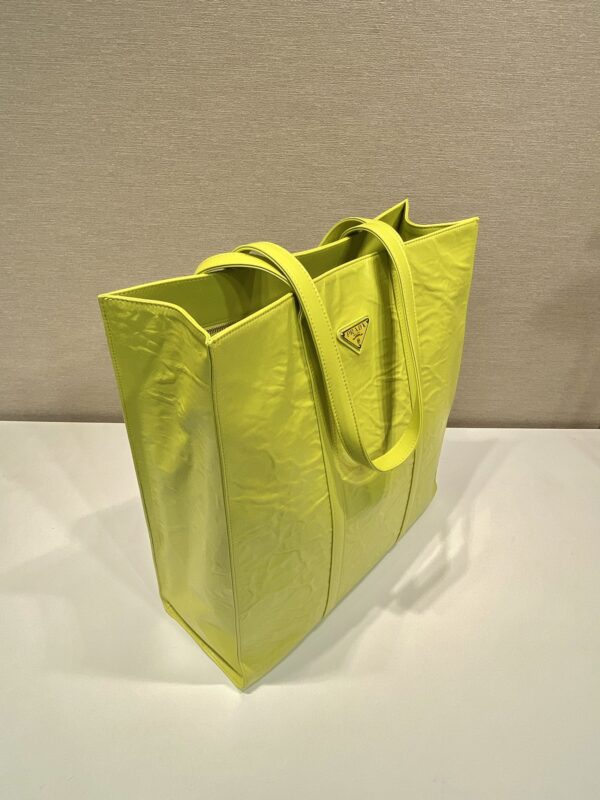 Prada Medium antique nappa leather tote bag