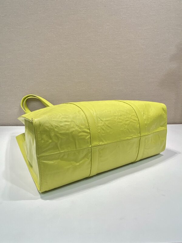 Prada Medium antique nappa leather tote bag