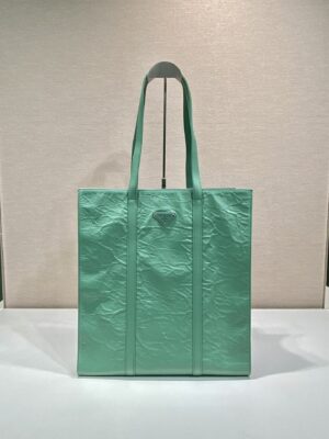 Prada Medium antique nappa leather tote bag