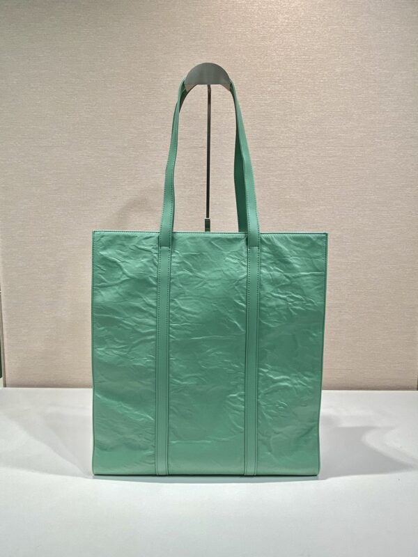 Prada Medium antique nappa leather tote bag