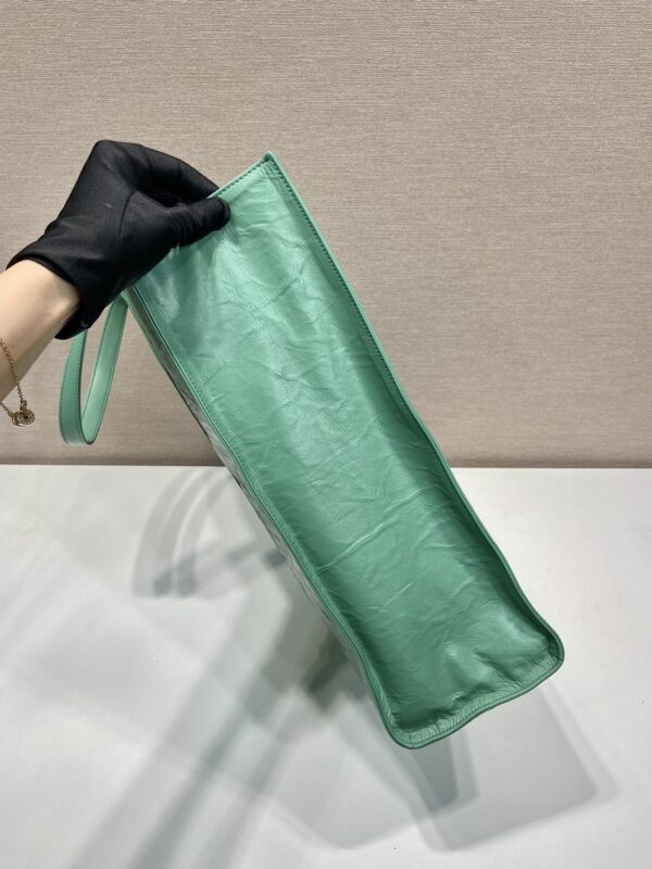Prada Medium antique nappa leather tote bag