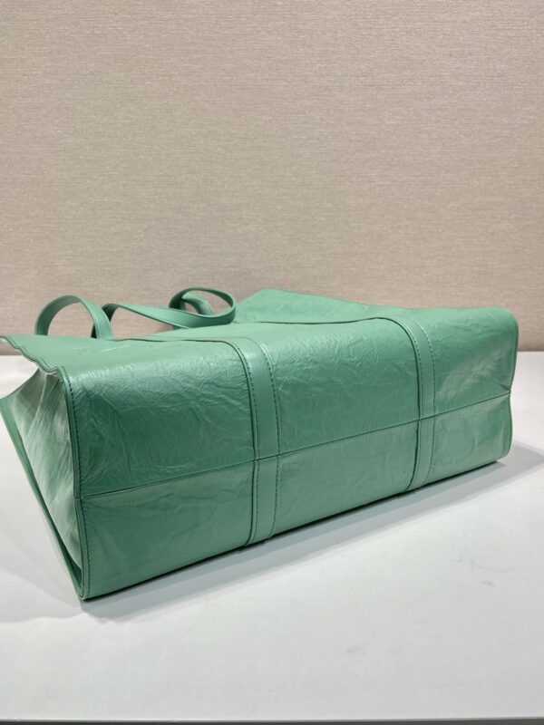 Prada Medium antique nappa leather tote bag