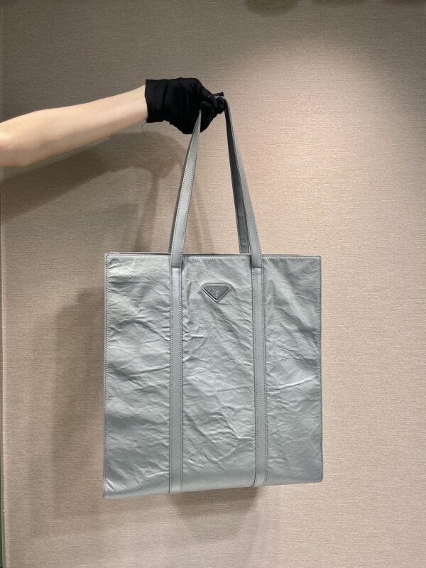 Prada Medium antique nappa leather tote bag