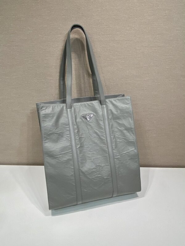 Prada Medium antique nappa leather tote bag