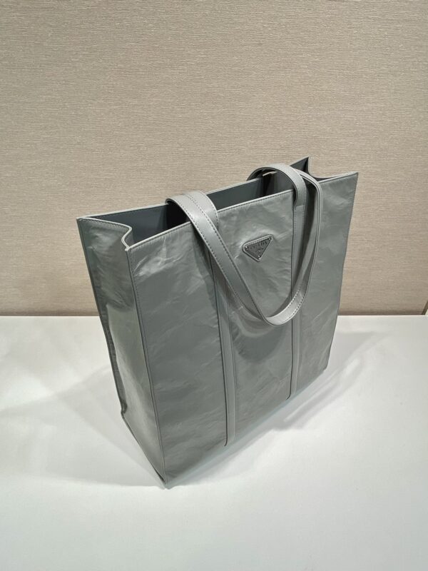 Prada Medium antique nappa leather tote bag