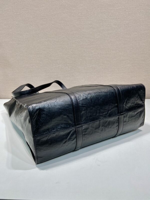 Prada Medium antique nappa leather tote bag