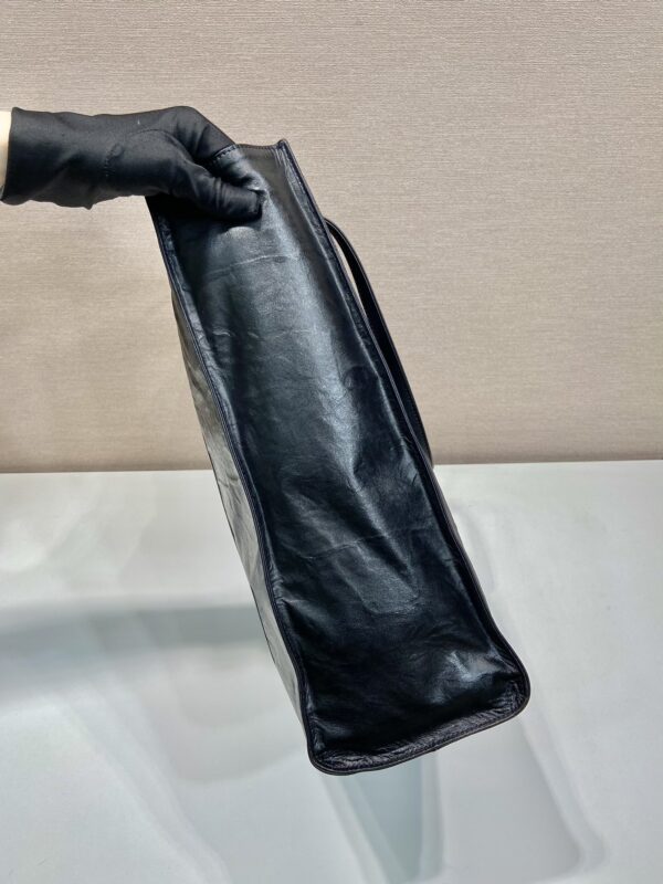 Prada Medium antique nappa leather tote bag