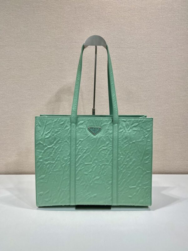 Prada Large antique nappa leather tote