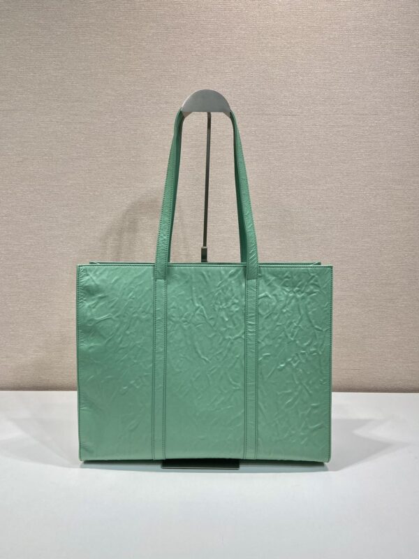 Prada Large antique nappa leather tote