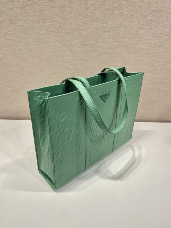 Prada Large antique nappa leather tote