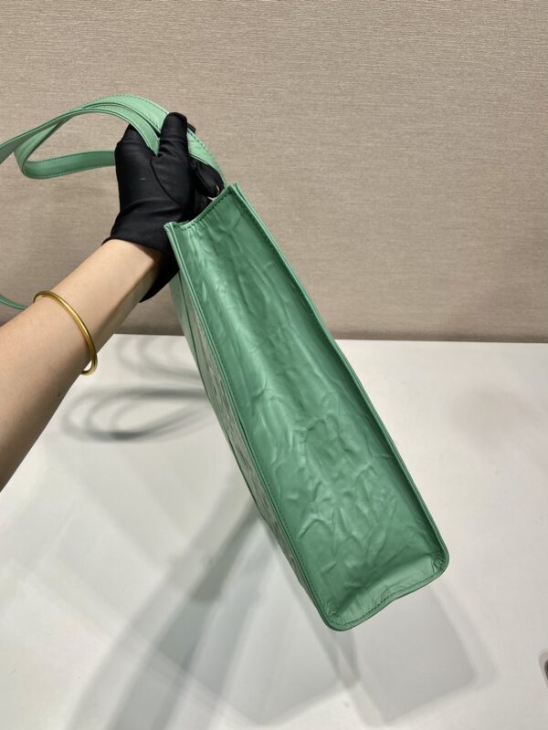 Prada Large antique nappa leather tote