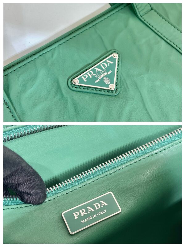 Prada Large antique nappa leather tote