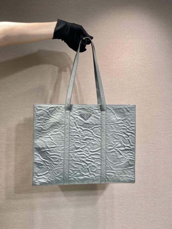 Prada Large antique nappa leather tote