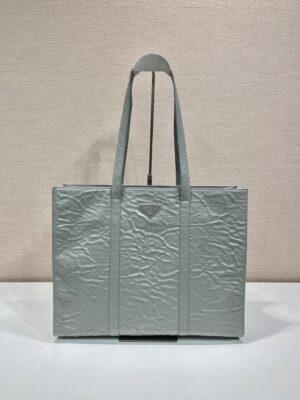 Prada Large antique nappa leather tote