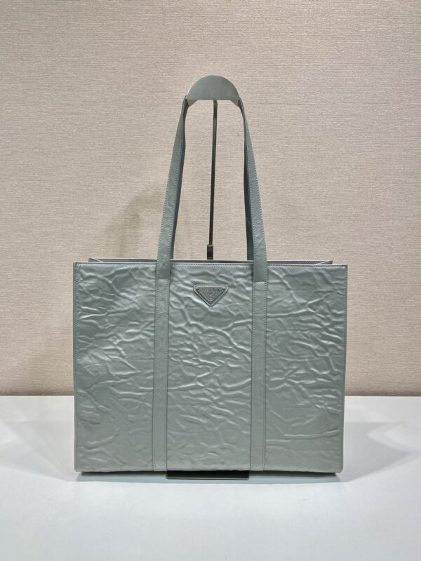 Prada Large antique nappa leather tote