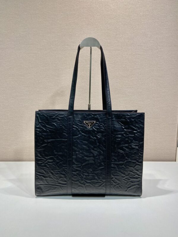 Prada Large antique nappa leather tote