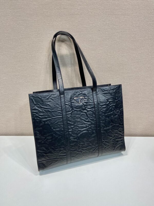 Prada Large antique nappa leather tote