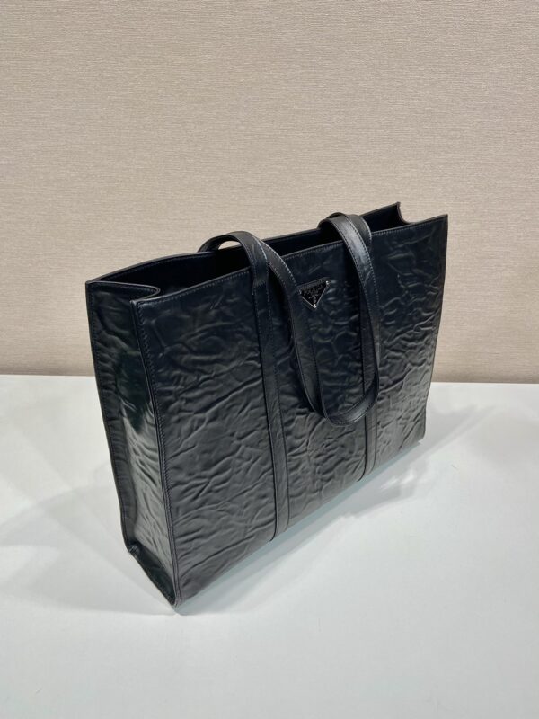 Prada Large antique nappa leather tote