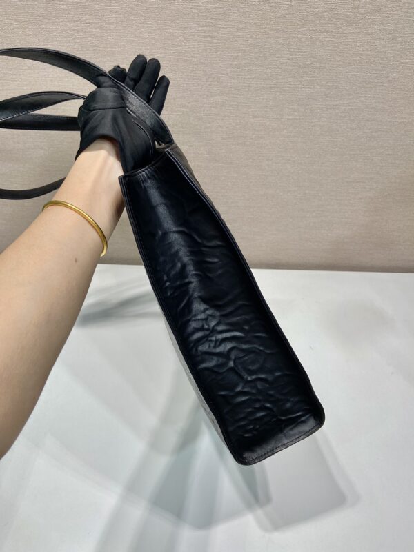 Prada Large antique nappa leather tote