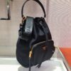Prada Jacquard Drawstring Shoulder Bag