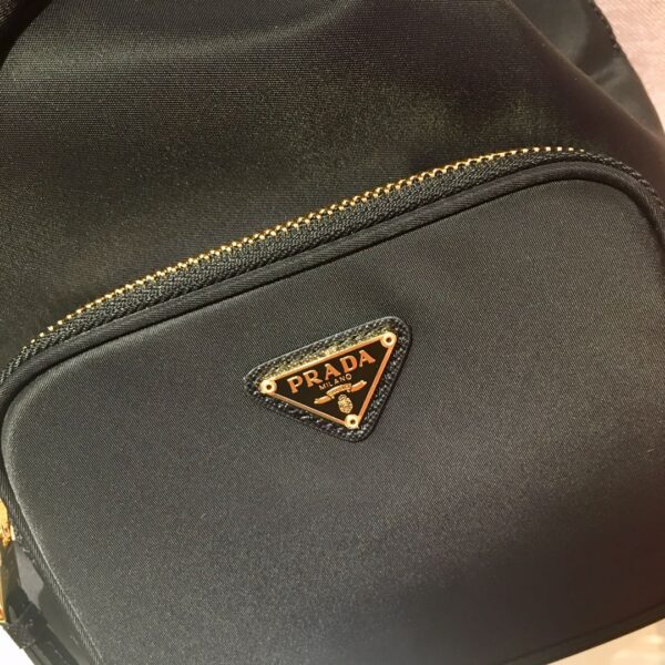 Prada Jacquard Drawstring Shoulder Bag
