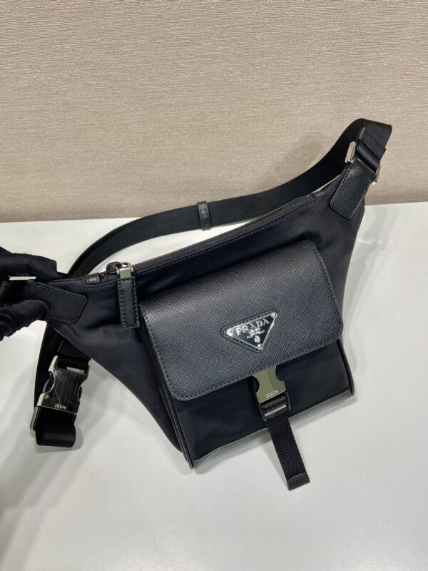 Prada Re-nylon And Saffiano Leather Shoulder Bag