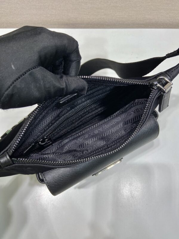 Prada Re-nylon And Saffiano Leather Shoulder Bag