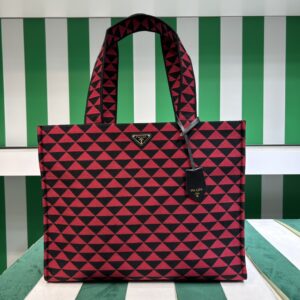 Prada Symbole Bag In Embroidered Fabric