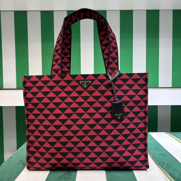Prada Symbole Bag In Embroidered Fabric