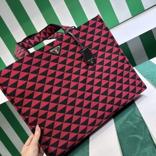 Prada Symbole Bag In Embroidered Fabric
