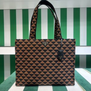 Prada Symbole Bag In Embroidered Fabric