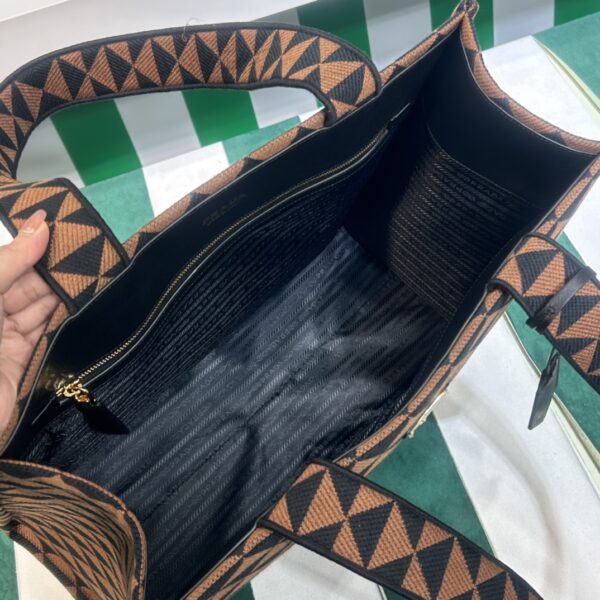Prada Symbole Bag In Embroidered Fabric