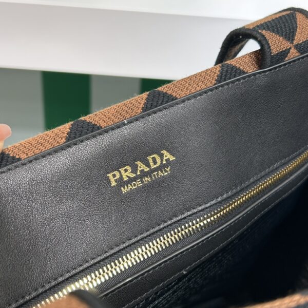Prada Symbole Bag In Embroidered Fabric