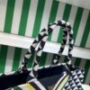 Prada Symbole embroidered fabric tote bag