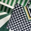 Prada Symbole embroidered fabric tote bag