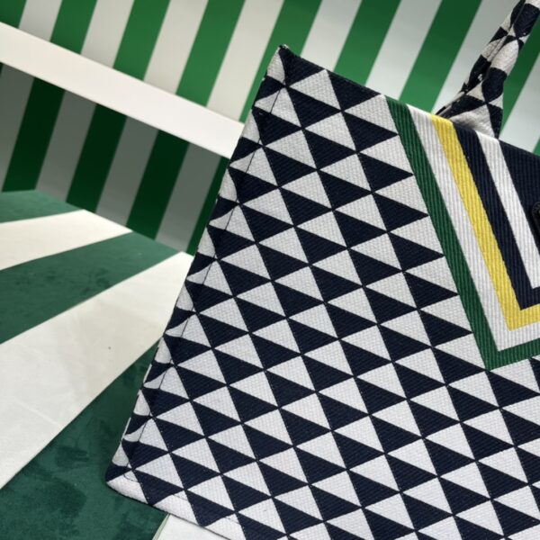Prada Symbole embroidered fabric tote bag