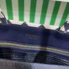 Prada Symbole embroidered fabric tote bag