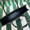 Prada Symbole embroidered fabric tote bag